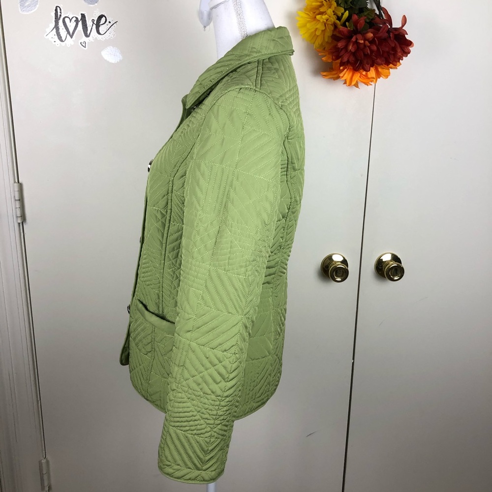 Weatherproof Button Up Jacket Quilted Pockets Sm - image 3